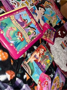 Disney Princess Activity & Coloring Set with Ariel - Pink, Purple, Blue